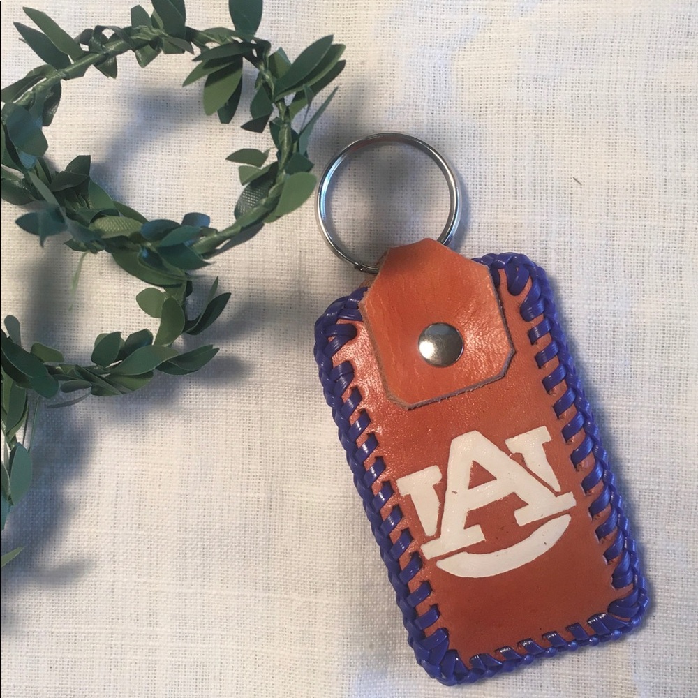 New AU leather keychain AUBURN